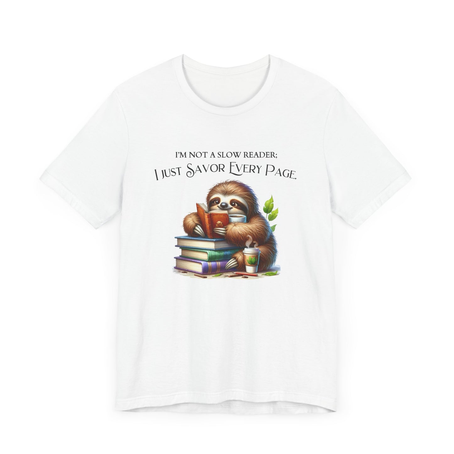 Sloth Reading Tee