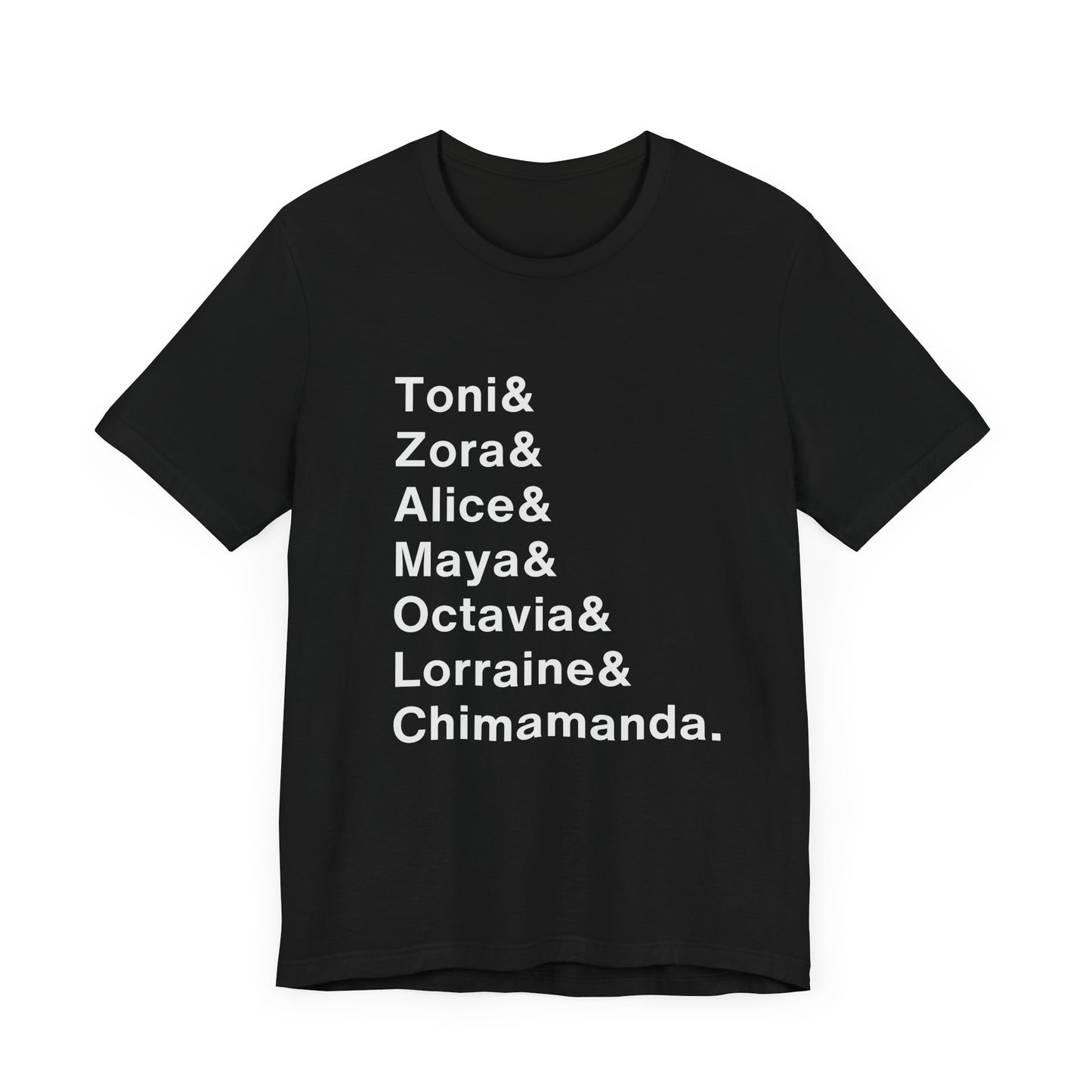 Black Women Literary Names Unisex Tee - Celebrate Great Authors