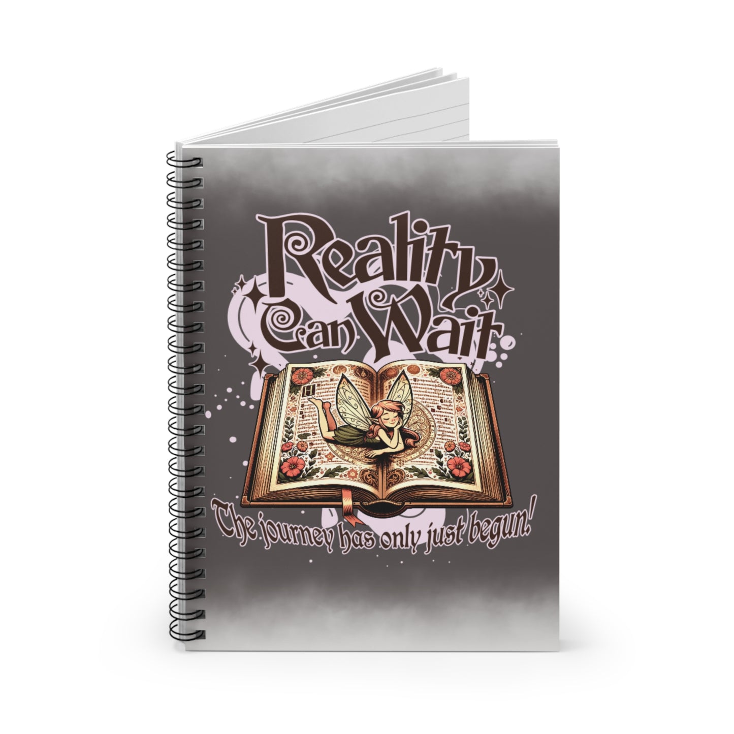 'Reality Can Wait' Spiral Notebook