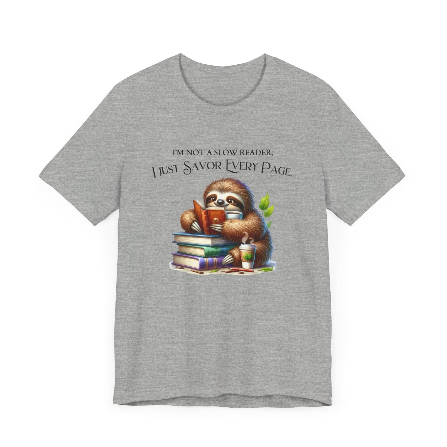 Sloth Reading Tee