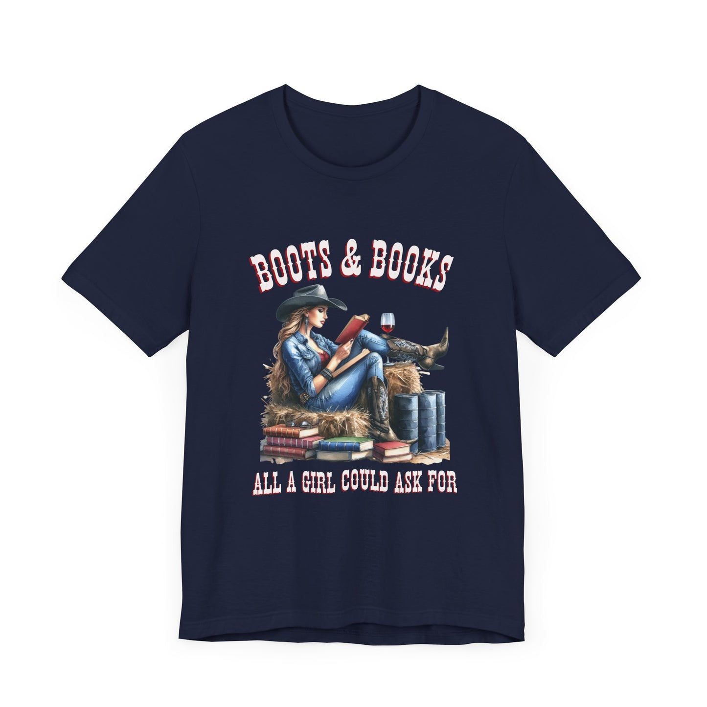 Boots and Books Tee