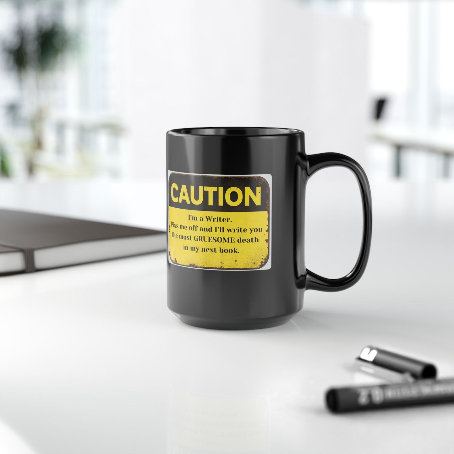 Caution: I'll Write Your Gruesome Death Mug