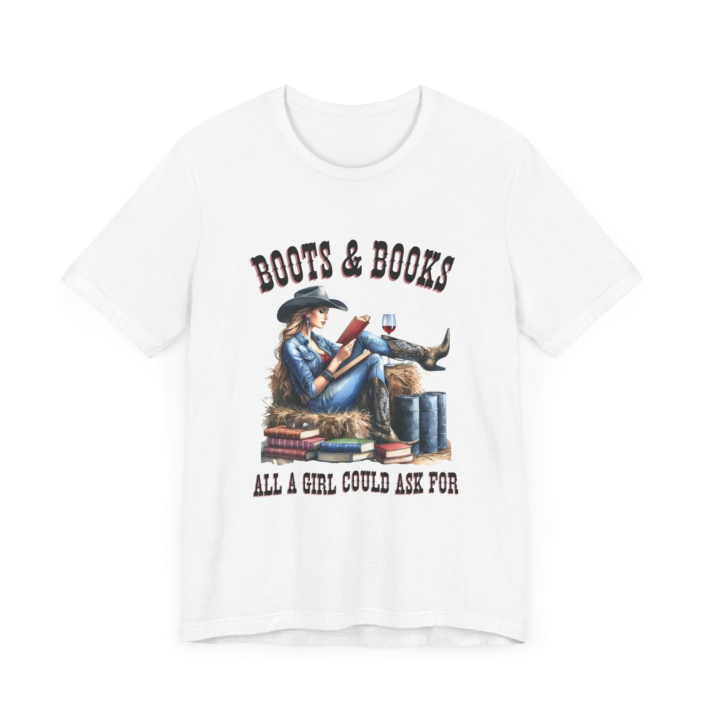 Boots and Books Tee