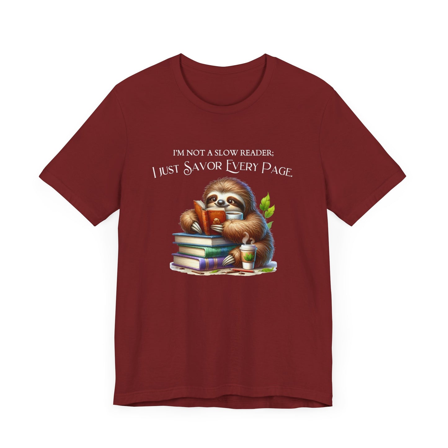 Sloth Reading Tee