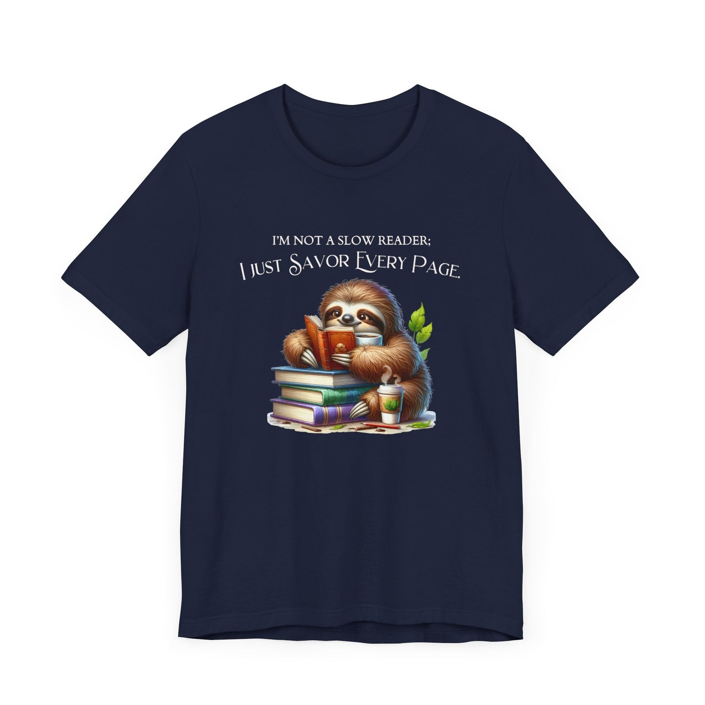 Sloth Reading Tee