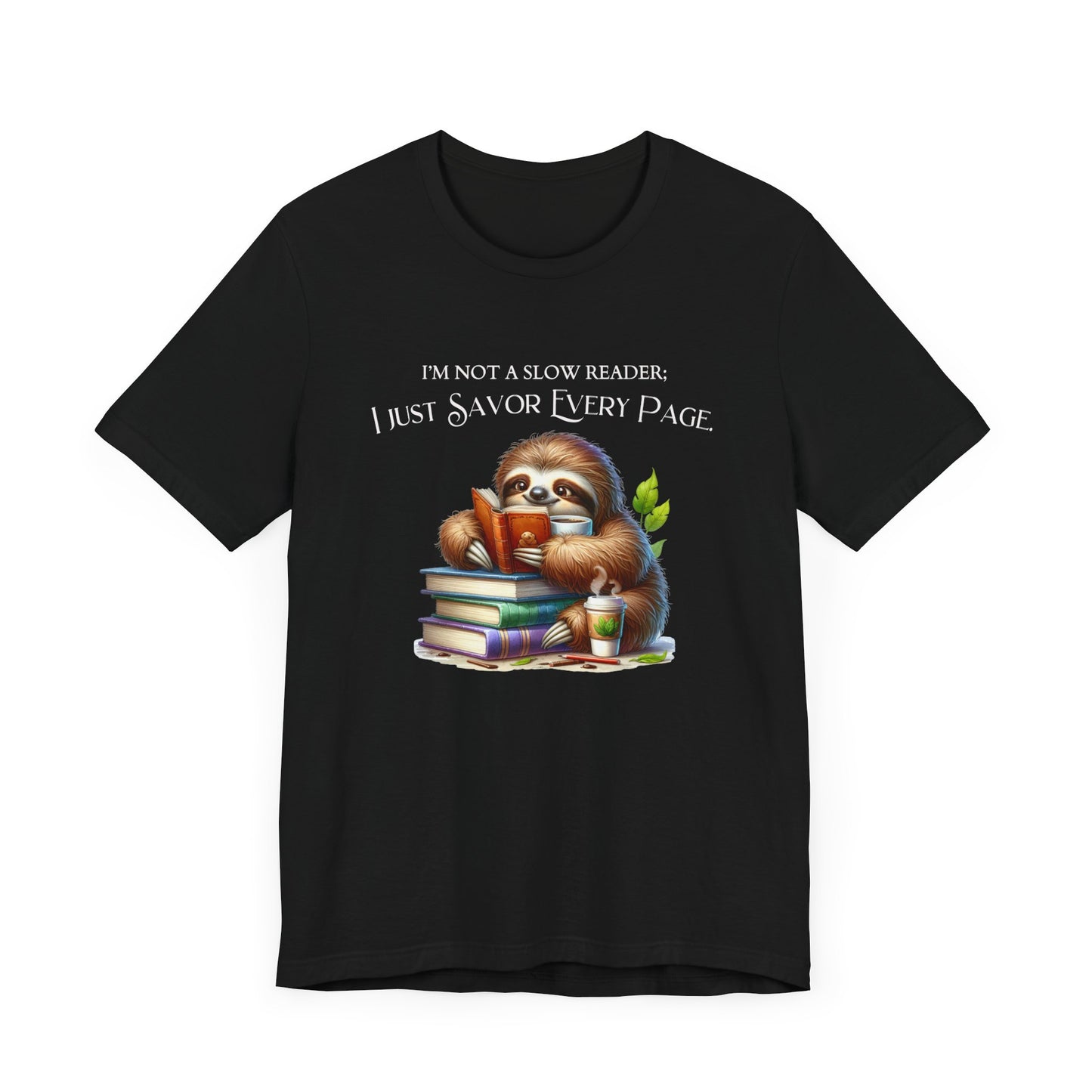 Sloth Reading Tee