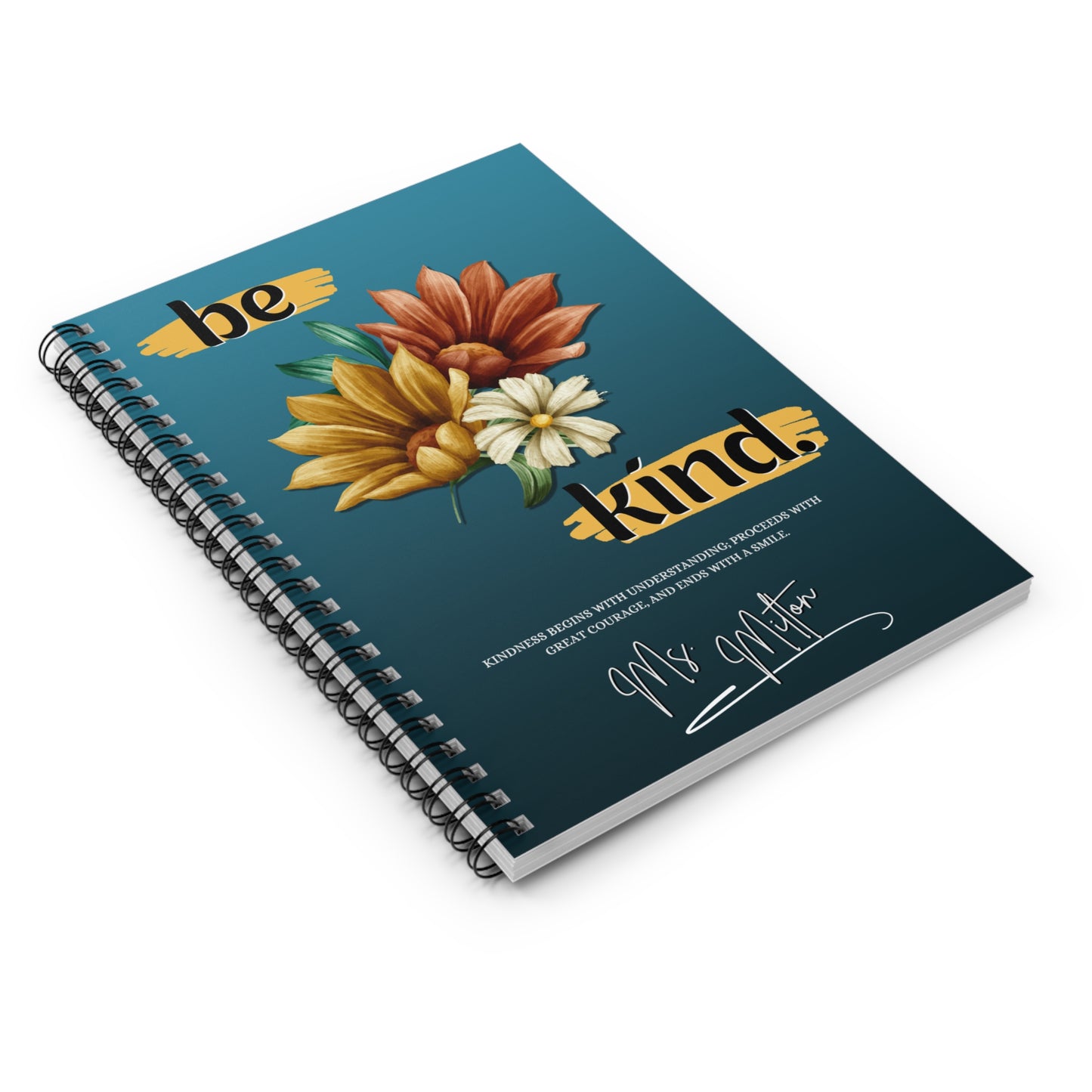PERSONALIZED! Be Kind Spiral Notebook