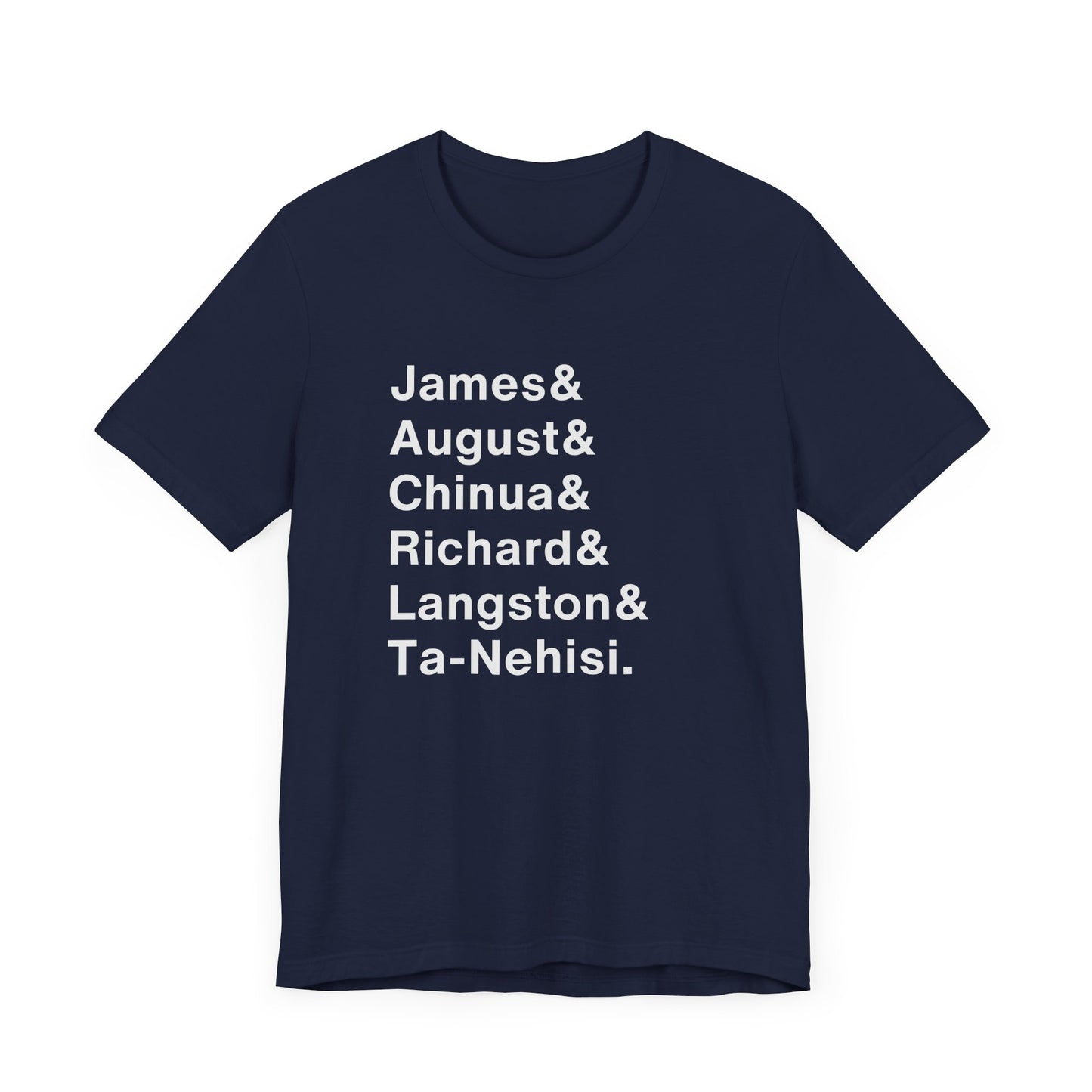 Black Male Authors' Names Unisex Tee