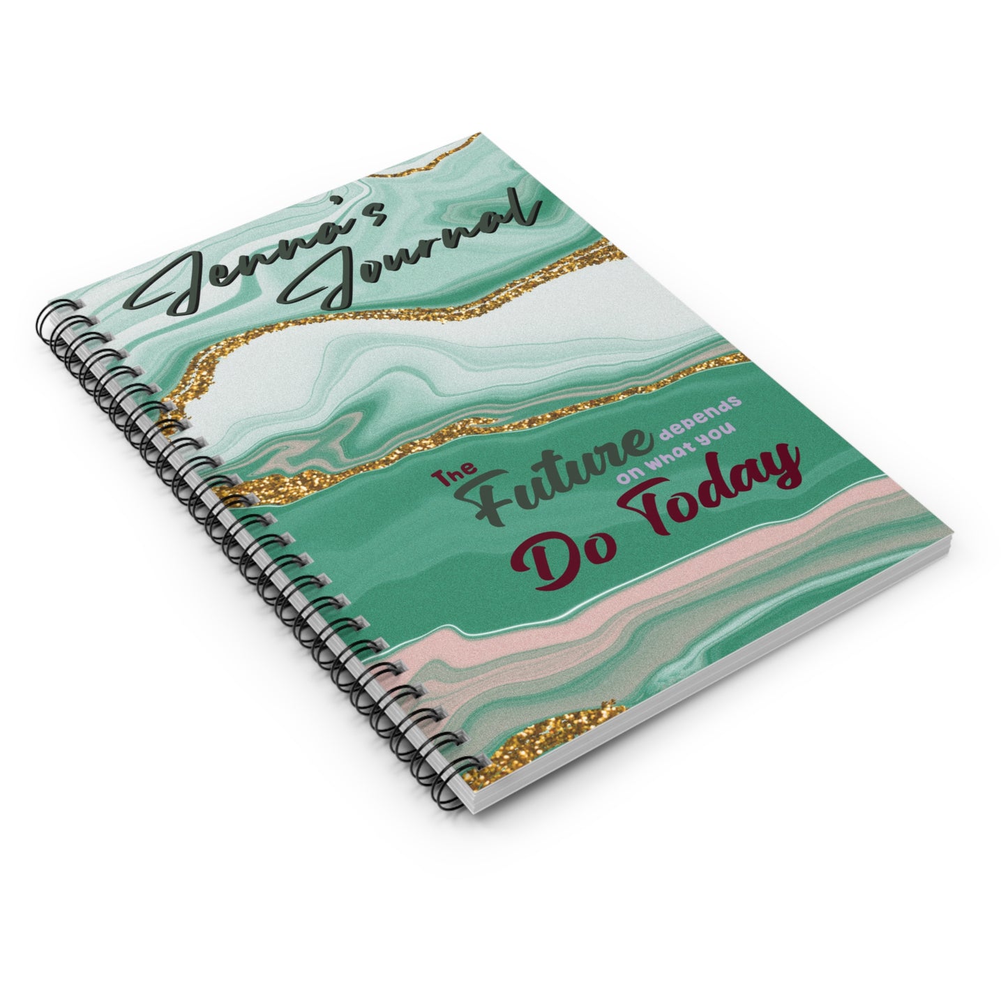 PERSONALIZED! The Future Depends on What You Do Today Spiral Notebook