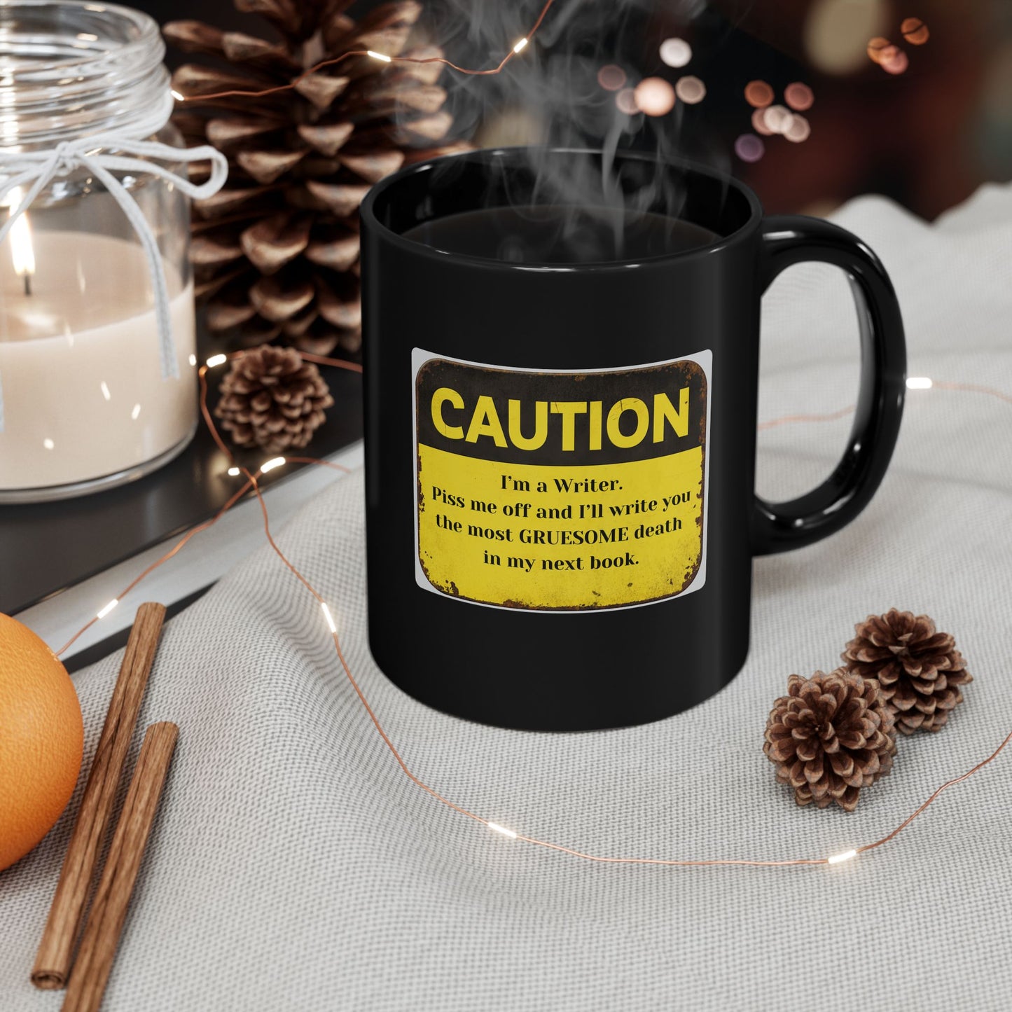 Caution: I'll Write Your Gruesome Death Mug