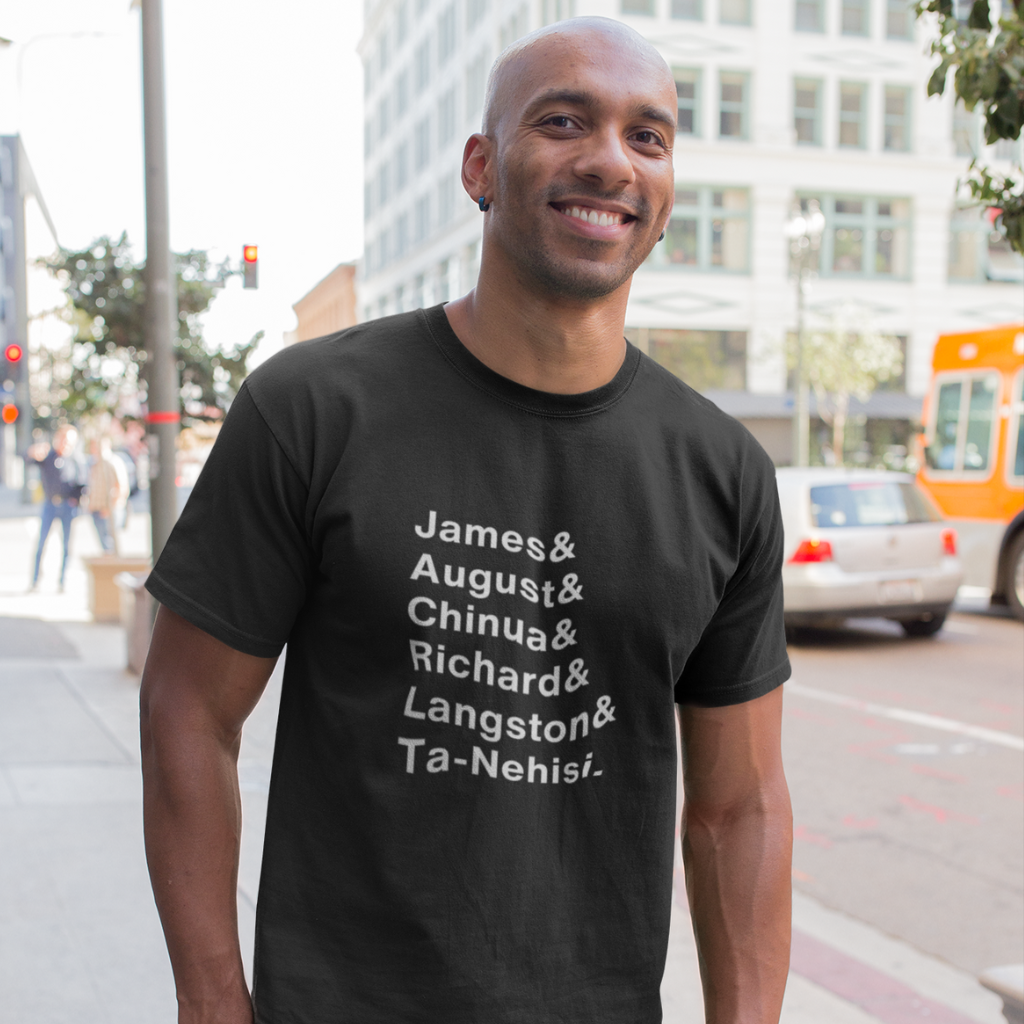 Black Male Authors' Names Unisex Tee