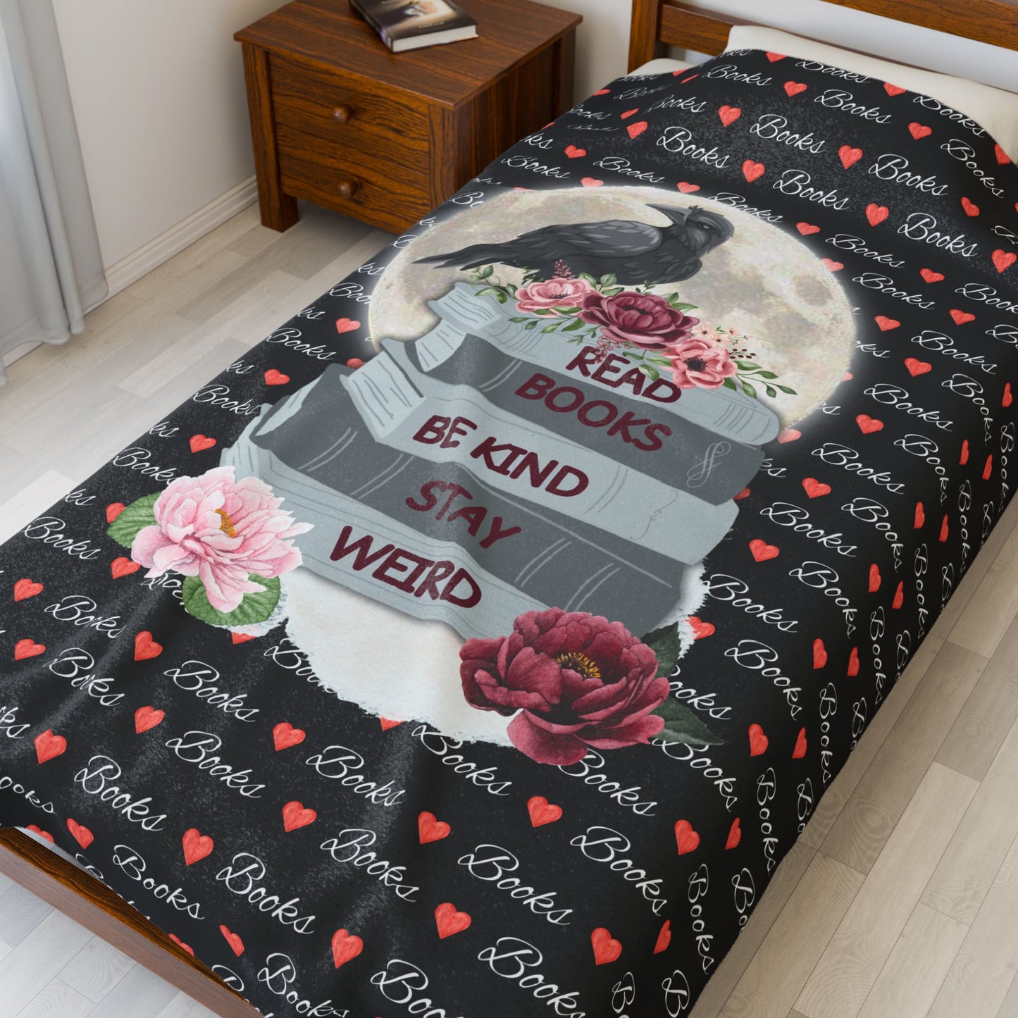 Read Books Stay Weird Plush Blanket