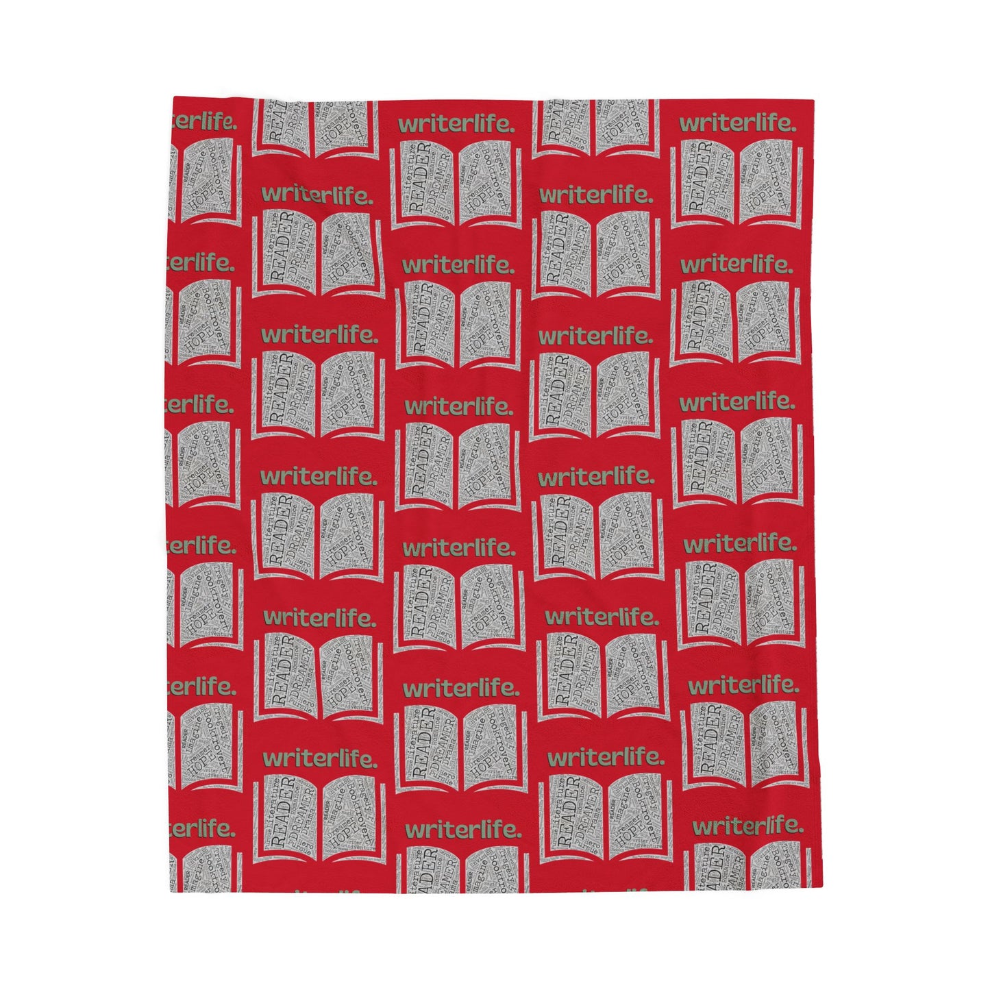 Writer's Life Velveteen Plush Blanket