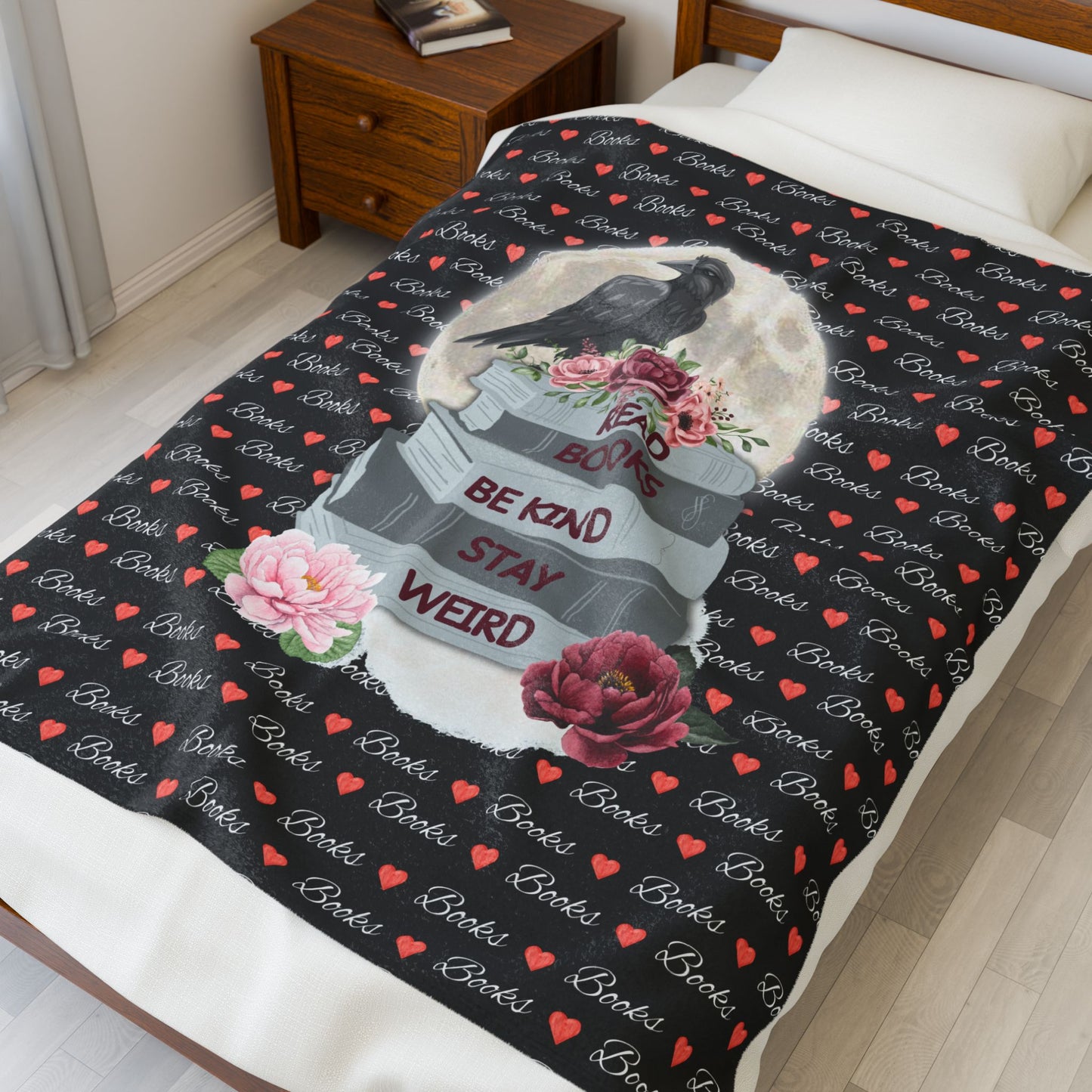 Read Books Stay Weird Plush Blanket