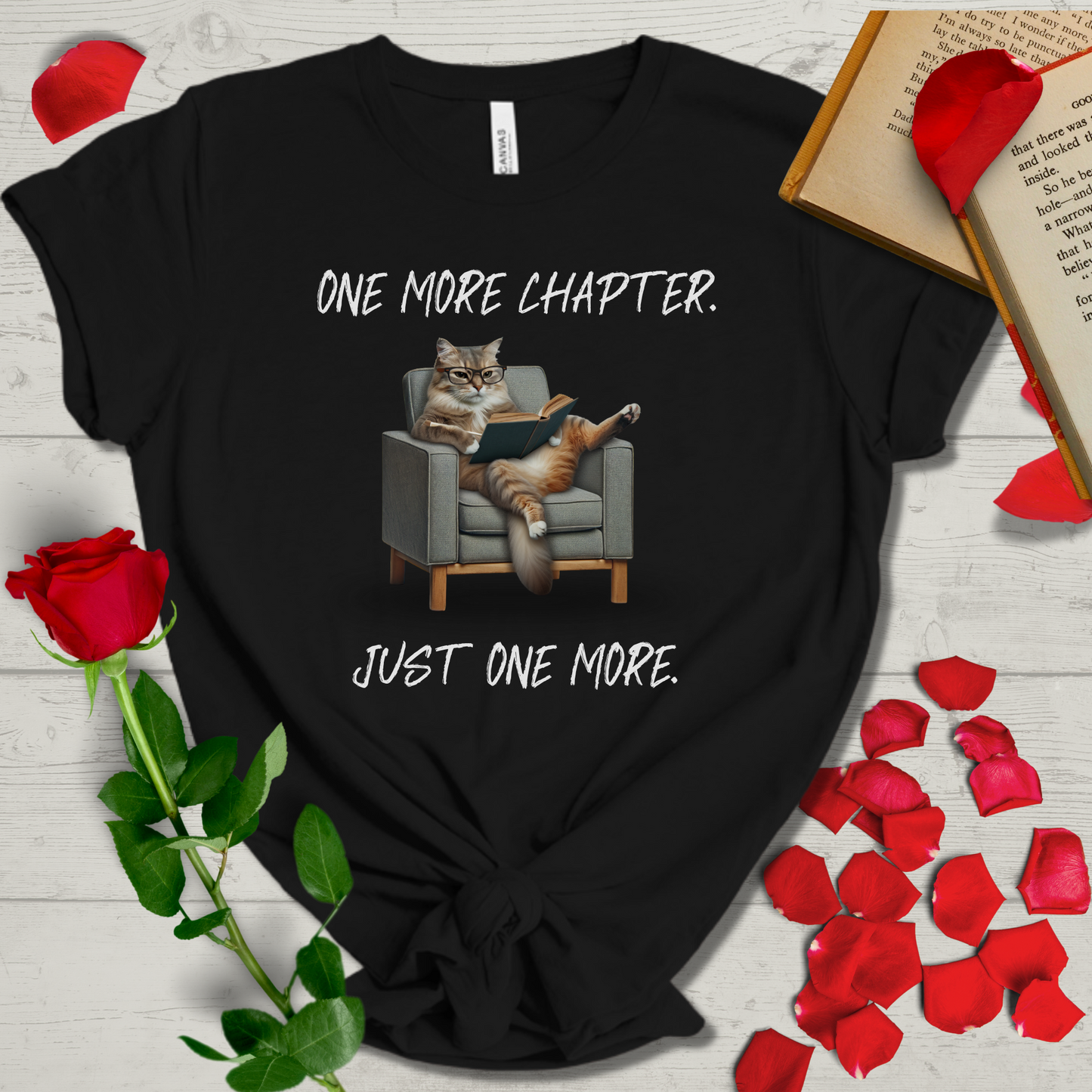 One More Chapter Cat Tee