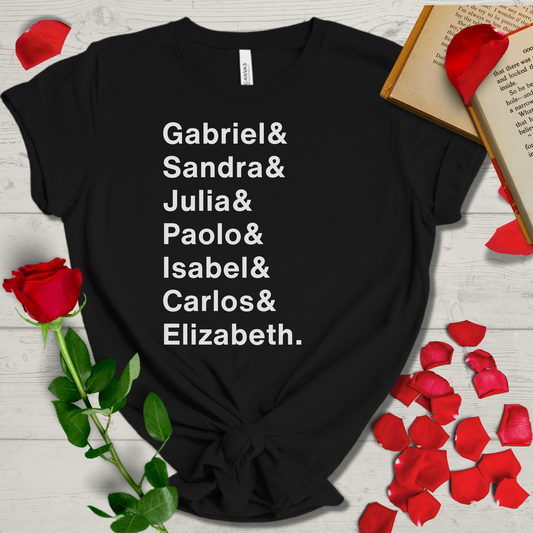 Latinx Writers Literary Names Tee