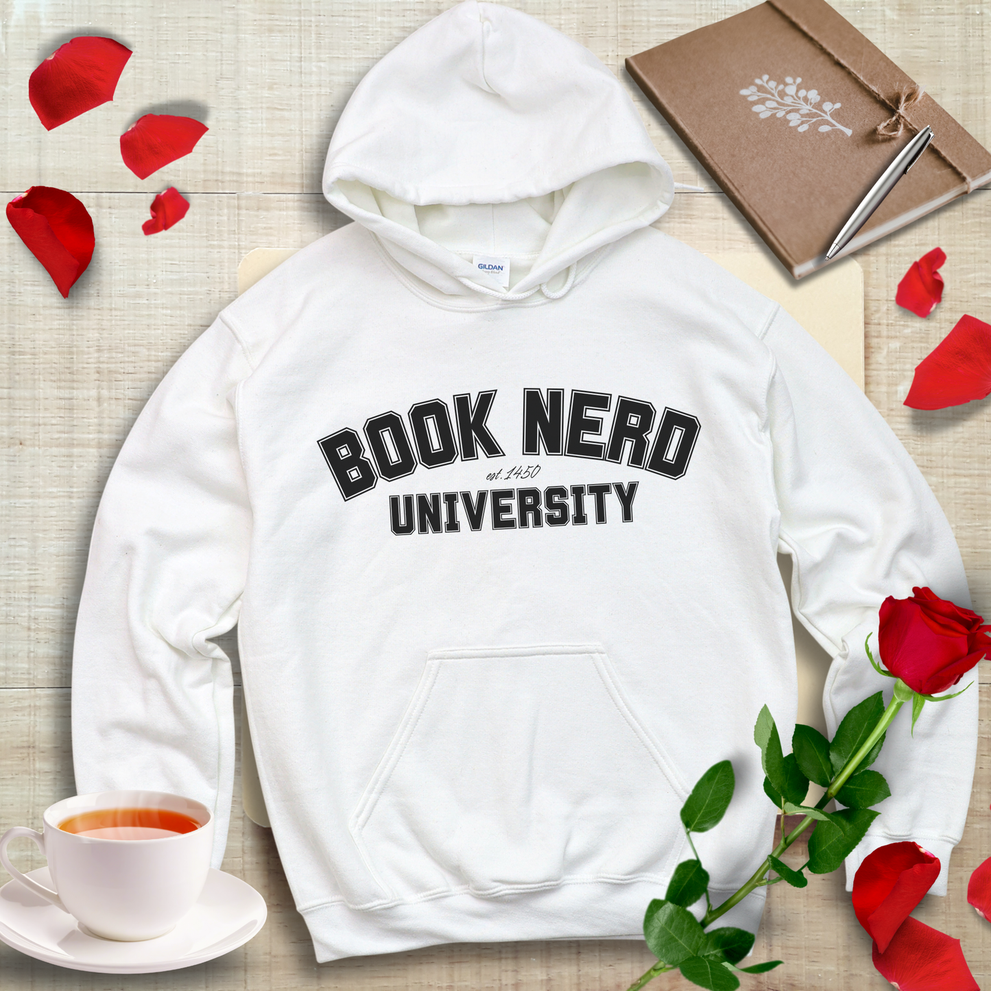 Book Nerd University Hoodie